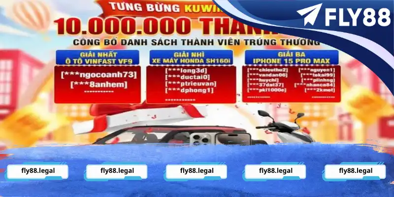 Cơ Hội Vàng: FLY88 Tặng Xe Vinfast - Sự Kiện Tri Ân Khủng!