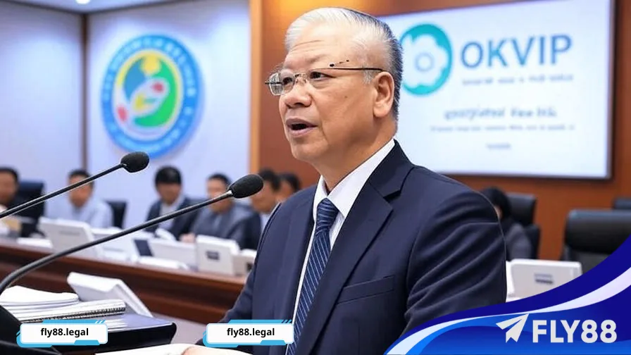 Nguyễn Văn Hải tại văn phòng OKVIP, nơi ông hợp tác để phân tích các nền tảng iGaming như Fly88.